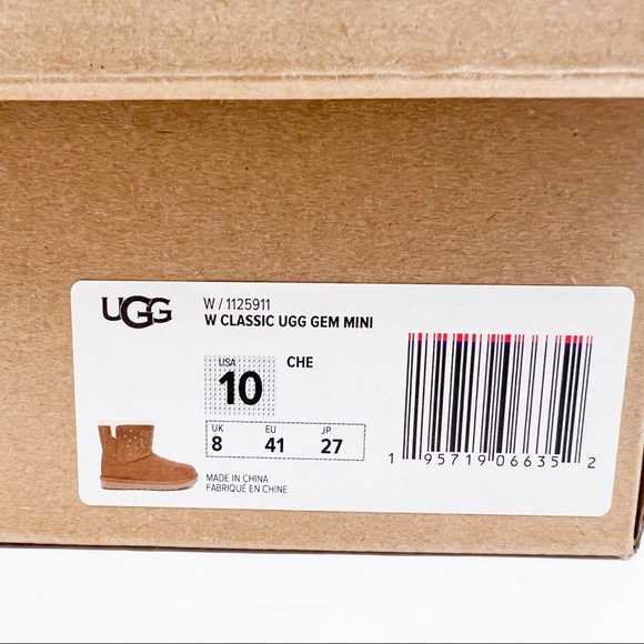 UGG W CLASSIC GEM MINI BOOT - Picture 15 of 16